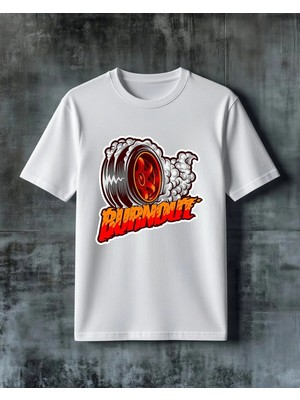 Comvicho Rumble Tekerlek Baskılı Oversize Tişört