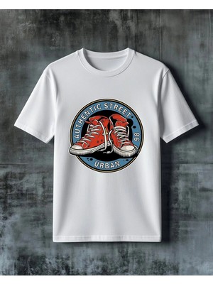 Comvicho Authentic Street Urban Baskılı Oversize Tişört
