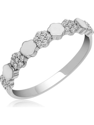 DMR Elegance Gümüş Zirkon Taşlı Kadın Yüzük