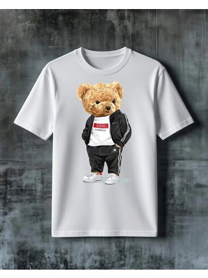 Comvicho Love Yourself Ayicik Baskılı Oversize Tişört