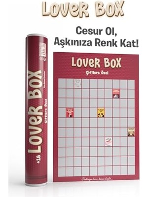 Esranın Dünyası Lover Box Çiftlere Özel Kazı Kazan Poster, 100 Yetişkin Aktivitesi, Premium Kalite, Koruyucu Kaplama