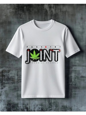 Comvicho Joint Cannabis Baskılı Oversize Tişört