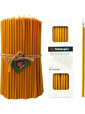 Esranın Dünyası Petekoğlu (40 Adet Sarı) Balmumu Mum Dilek Mumu Doğal Petek Ince Uzun Parti Rituel Doğum Günü Mumu Beeswax Candle          [enerji Sınıfı A+++]