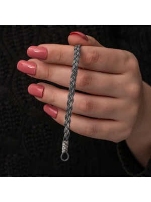 DMR Elegance Gümüş Kazaziye Örgü Bileklik