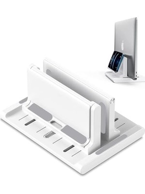 Esranın Dünyası Ayarlanabilir Çok Amaçlı Telefon Tutuculu Laptop Notebok Macbook Için Dikey STAND-AL4495 (Siyah)