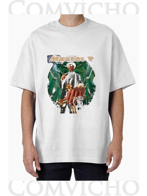 Comvicho Unisex Master P V1 Tasarım Baskılı Oversize Tişört