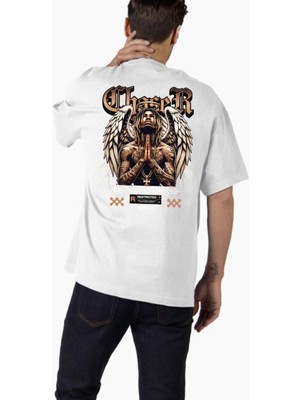 Comvicho Unisex STREETWEAR145 Tasarım Baskılı Oversize T-Shirt