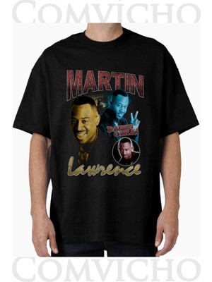 Comvicho Unisex Martın V1 Tasarım Baskılı Oversize Tişört