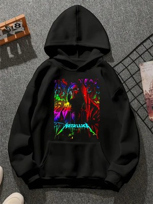 Comvicho Metallıca Baskılı Unisex Sweatshirt