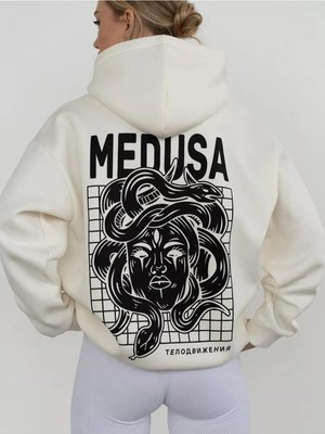 Tarzsokak Unisex Medusa Sweatshirt Beyaz