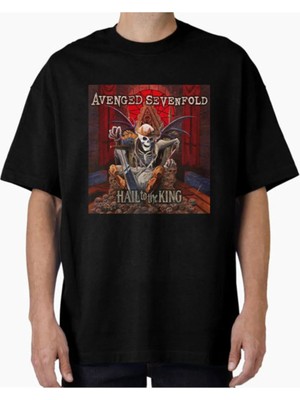Comvicho Unisex MAIDEN02 Tasarım Baskılı Oversize T-Shirt