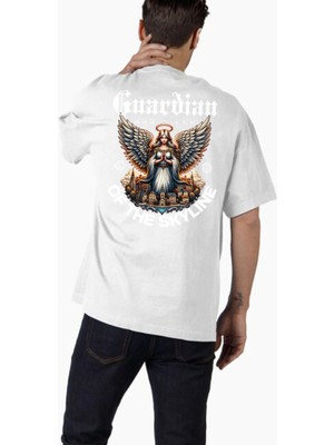 Comvicho Unisex STREETWEAR129 Tasarım Baskılı Oversize T-Shirt
