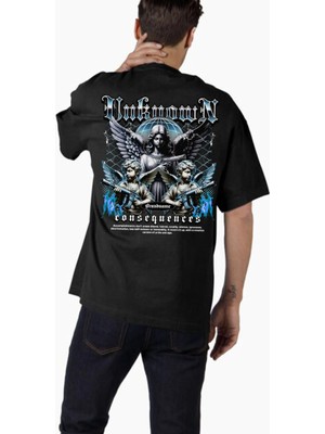 Comvicho Unisex STREETWEAR33 Tasarım Baskılı Oversize T-Shirt