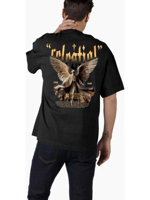 Comvicho Unisex STREETWEAR87 Tasarım Baskılı Oversize T-Shirt