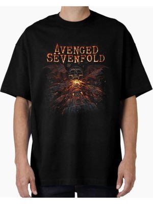 Comvicho Unisex Avenget3 Tasarım Baskılı Oversize T-Shirt