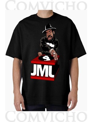 Comvicho Unisex Jml V1 Tasarım Baskılı Oversize Tişört