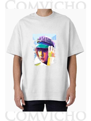 Comvicho Unisex Taylor V1 Tasarım Baskılı Oversize Tişört