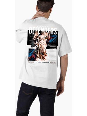 Comvicho Unisex STREETWEAR27 Tasarım Baskılı Oversize T-Shirt