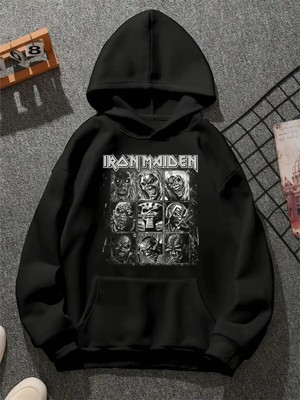 Comvicho MAIDEN10 Baskılı Unisex Sweatshirt