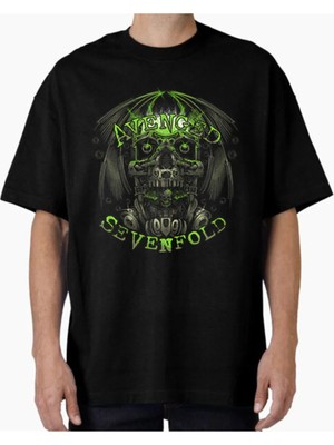 Comvicho Unisex Avenget7 Tasarım Baskılı Oversize T-Shirt