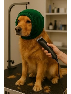 Esranın Dünyası Köpek Kulak Koruyucu Bandana, Yüksek Ses ve Stresli Ortamlar, Traş Mak. ve Fön Mak. Ses Izalasyonu (Medium)
