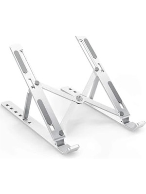 Esranın Dünyası Laptop Yükseltici Metal Stand Ayarlanabilir Macbook Notebook Tablet Altlık Metal Dizüstü Bilgisayar Tutucu