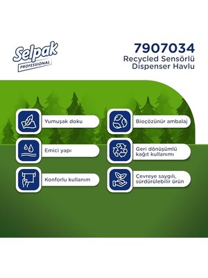 Esranın Dünyası Profesyonel Sensörlü Havlu, 135 Metre Uzunluk ile Ekonomik Kullanım