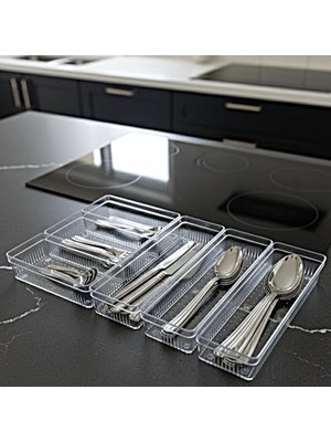 Esranın Dünyası Mutfak Çekmecesi Için Modüler Organizer Set, 6'lı Set