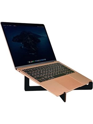 Esranın Dünyası Taşınabilir Ahşap Laptop Standı - Siyah