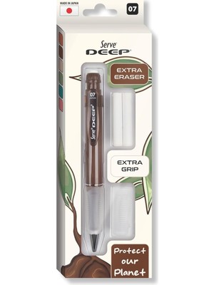 Serve Deep Klm  Grıp  Sılgı Yedeklı Set 07MM Kahverengı