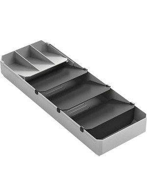 Esranın Dünyası Çatal Bıçak Takımı Düzenleyici, Gri ve Siyah, 40-49 cm