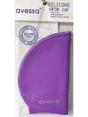Esranın Dünyası Avessa Silikon Bone, Kaymaz, Su Geçirmez, Deniz ve Havuz Için Uygun, Unisex, Sarı & Mor, SC-209