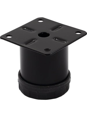 Esranın Dünyası Metal Mobilya Ayağı Siyah Çap 42MM - 5cm (4 Adet)