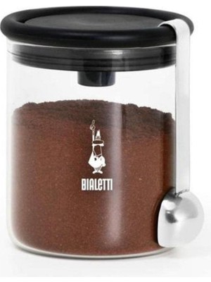 Bialetti - Kahve Saklama Kavanozu - 250GR - Silikon Contalı Hava Geçirmez Kapak - Paslanmaz Ölçü Kaş