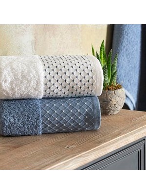 Esranın Dünyası Beyaz Pamuk Hamam Seti, Denim, S-M/l-Xl Boyut Seçenekleri