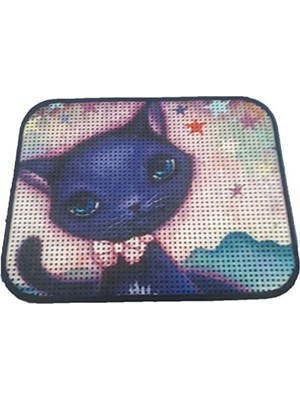 Esranın Dünyası Kedi Tuvaleti Önü Paspası - 60 x 45 cm Mavi
