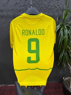 Rodak Spor Ronaldo 9 Brezilya Premium Kumaş 2002 Dünya Kupası