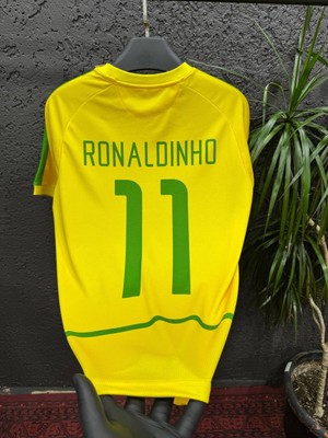 Rodak Spor Ronaldinho 11 Premium Kumaş Brezilya 2002 Dünya Kupası Nostalji