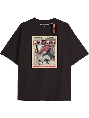 Tarzsokak Spider-Man Gazete Baskı Model No Way Home Tshirt