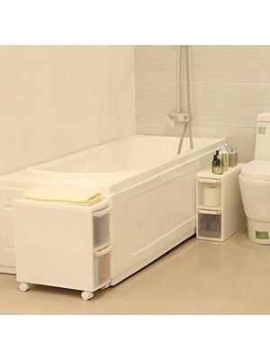 Esranın Dünyası 4 Çekmeceli Tekerlekli Raf, Mutfak ve Banyo Için Kullanışlı Tasarım