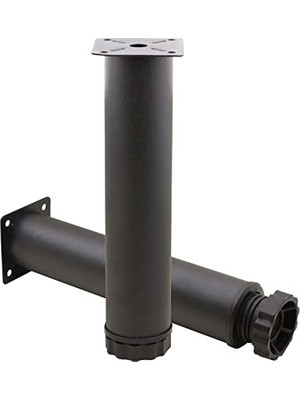 Esranın Dünyası BADEM10 Mobilya Kanepe Baza Koltuk Metal Destek Ayağı Ayarlanabilir Siyah Ayak 25 cm