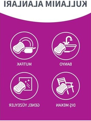 Esranın Dünyası Dayanıklı Bubble Sünger Temizleme Seti, 5'li