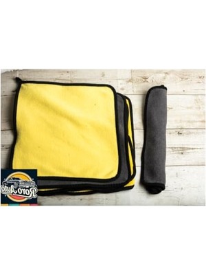 Esranın Dünyası Çift Taraflı Mikrofiber Araç Kurulama Bezi 50X70 cm Sarı