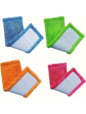 Esranın Dünyası Kyrotech Makarna Mop Mikrofiber Paspas Yedeği, Evrensel Uyumlu Temizlik Başlığı, Döner Moplar Için, Süper Emici, Iz Tüy Bırakmayan Zemin Aparatı, Islak Kuru Şönil Bez, Asorti 40 cm