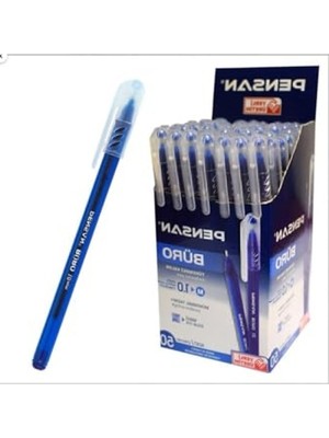 Esranın Dünyası 1.0 mm Mavi Tükenmez Kalem, 12 Adet Set