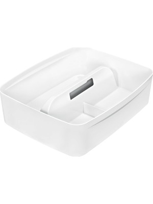 Leitz Mybox Kulplu Geniş Düzenleme Aparatı, Plastik, Beyaz, 53220001
