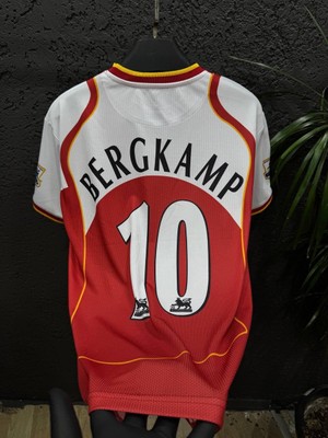 Rodak Spor Bergkamp 10 Arsenal Premium Kumaş Nostalji