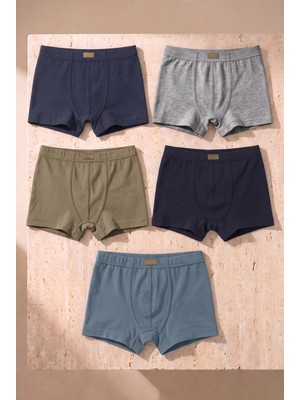 Bony Socks Erkek Çocuk 5'li Basic Boxer Çok Renkli