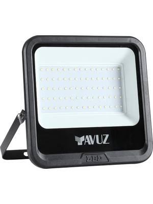 Yavuz 50W LED Projektör, IP66 Su Geçirmez Dış Mekan LED Projektör Armatürü 6500K Beyaz Işık Safir VL519050