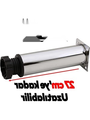 Esranın Dünyası Ayarlanabilir Metal Destekli 25 cm Krom Ayaklı Kanepe Baza Koltuk